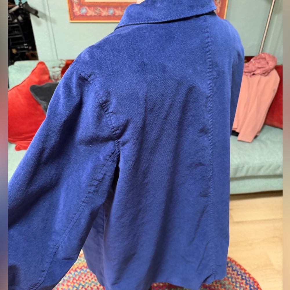 Blue Button-Up Jacket - image 5